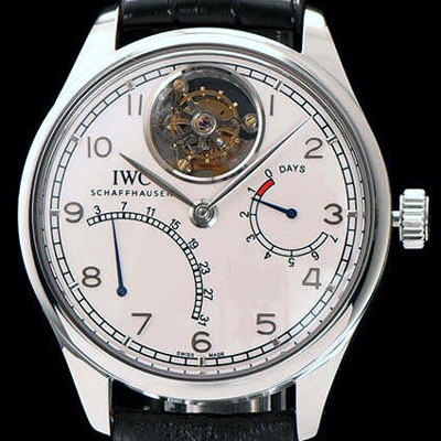 홍콩명품 [아이더블유씨] 남성용 포르투기즈 투어빌론 화이트 다이얼 IWC0450  