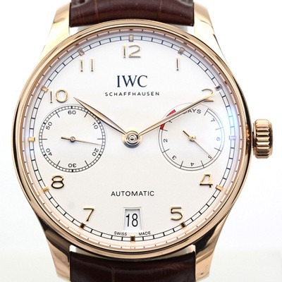 홍콩명품 [아이더블유씨] 남성용 포루투기즈 IW500701 오토매틱 7데이즈 스틸 로즈골드 화이트다이얼 IWC0405  