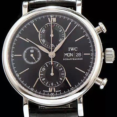 홍콩명품 [아이더블유씨] 남성용 포르토피노 7750 오토매틱 무브먼트 블랙 다이얼 IWC0201  