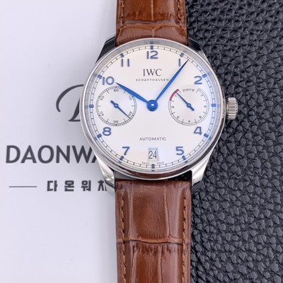 홍콩명품 [아이더블유씨] 남성용 포루투기즈 IW501702 오토매틱 7데이즈 스틸 로즈골드 화이트 다이얼 IWC0403  