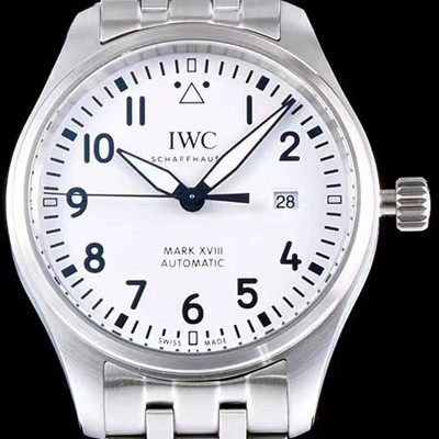 홍콩명품 [아이더블유씨] 남성용 파일럿 마크18 IW327002 스틸 40mm 화이트 다이얼 스틸 브레이슬릿 iwc4072  