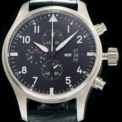 홍콩명품 [아이더블유씨] 남성용 스위스 쿼츠 파일럿 블랙 다이얼 IWC0400  