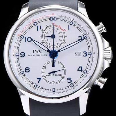 홍콩명품 [아이더블유씨] 남성용 요트클럽 화이트 다이얼 오토매틱 무브먼트 IWC0234  