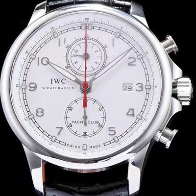 홍콩명품 [아이더블유씨] 남성용 요트클럽 화이트 다이얼 오토매틱 무브먼트 IWC0230  