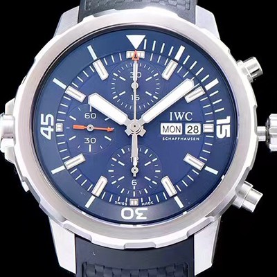 홍콩명품 [아이더블유씨] 남성용 아쿠아타이머 IW376805크로노그래프 블루 다이얼 IWC0401  