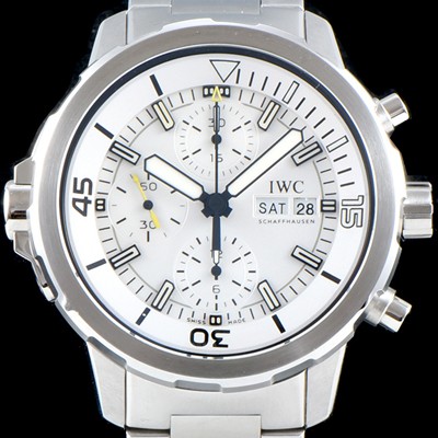 홍콩명품 [아이더블유씨] 남성용 아쿠아타이머 IW376802 크로노그래프 화이트 다이얼 IWC0401  