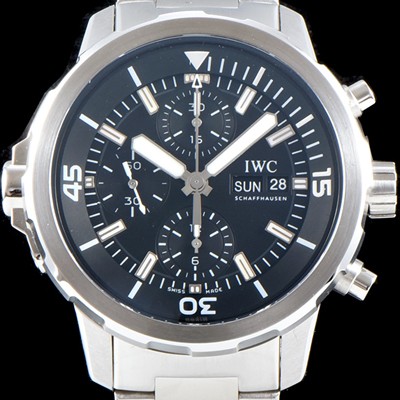 홍콩명품 [아이더블유씨] 남성용 아쿠아타이머 IW376804 크로노그래프 블루다이얼 IWC0400  