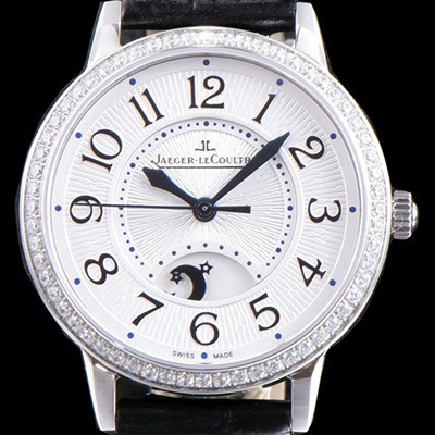 홍콩명품 [예거르꿀르뜨] 남성용 랑데부 나잇&데이 3468421 레이디 워치 최상급 다이아몬드 세팅 문페이즈 화이트 텍스쳐드 다이얼 오토매틱 무브먼트 JAG0413  