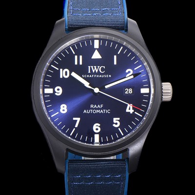 홍콩명품 [아이더블유씨]남성용 파일럿 IW328102 마크 탑건 오토매틱 40mm 세라믹재질 나토천/가죽줄 믹스 블루다이얼 iwc70618  