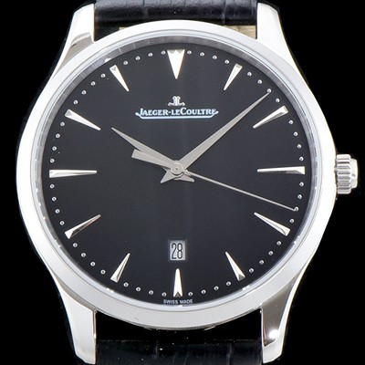 홍콩명품 [예거르꿀뜨르] 남성용 마스터 울트라 씬 데이트 블랙 다이얼 오토매틱 무브먼트 JAG0402  