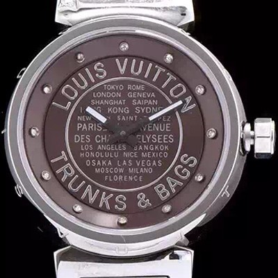 홍콩명품 [루이비통] 남성용 탕부르 브라운 다이얼 쿼츠 무브먼트 LOU4200  