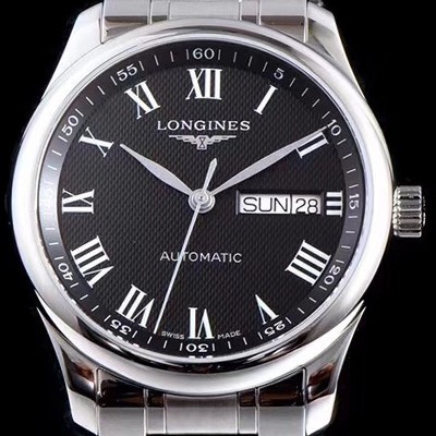 홍콩명품 [론진] 남성용 마스터 컬렉션 L2.755.4.51.6 LG사 데이트블랙 발리콘 다이얼 브레이슬릿 오토메틱 무브먼트 LON0410  