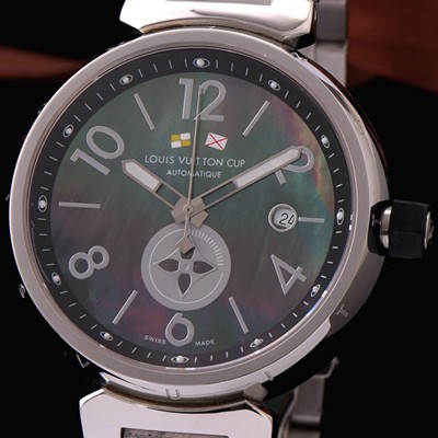 홍콩명품 [루이비통] 남성용 자개 무늬 블루 다이얼 탕부르 LOU4211  