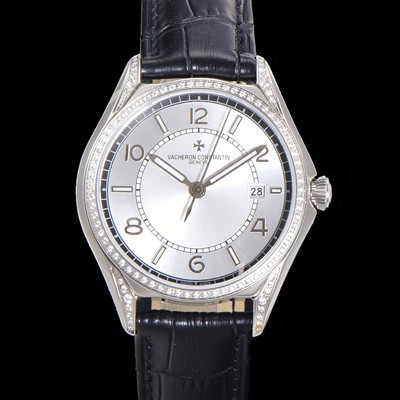 홍콩명품 [바쉐론 콘스탄틴] 남성용 피프티식스 Ref.4600E 오토매틱 1326 타입 40mm 보석/큐빅 가죽줄 실버 다이얼 vac1146  