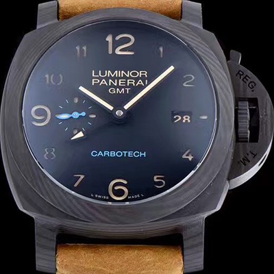 홍콩명품 [파네라이] 남성용 루미너 지엠티 카보테크 블랙다이얼 PAN0410  