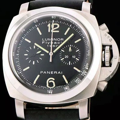 홍콩명품 [파네라이] 남성용 루미너 플라이배크 1950시리즈 블랙 다이얼 PAN0450  