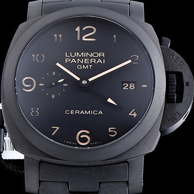 홍콩명품 [파네라이] 남성용 투토네로 루미노르 1950 GMT PAM00438 오토매틱 Cal. P 9001 무브먼트 블랙 다이얼 PAN0204  