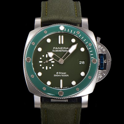 홍콩명품 [파네라이] 남성용 서브머시블 베르데 스메랄도 PAM01287 오토매틱 Cal P. 900 타입 44mm 그린 다이얼 pan5212  