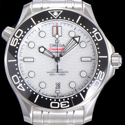 홍콩명품 [오메가] 남성용 시마스터 210.30.42.20.04.001 다이버 300M 오메가 코-액시얼 마스터 크로노미터 42MM 화이트 다이얼 Calibre 3130타입 오토매틱 무브먼트 OMG05043  