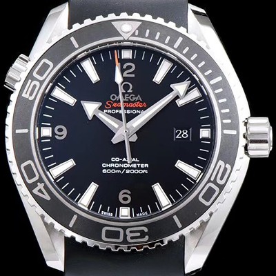 홍콩명품 [오메가] 남성용 신형 다이버 세라믹 배젤 업그레이드!! 시마스터 플래닛 오션 600M 232.32.44.22.01.001 코-액시얼 45.5MM 마스터 크로노미터 블랙 다이얼 오토매틱 무브먼트 OMG05115  