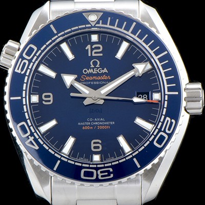 홍콩명품 [오메가] 남성용 시마스터 플래닛 오션600M 215.30.44.21.03.001 코-액시얼 마스터 크로노미터 블루 다이얼 브레이슬릿 오토매틱 무브먼트 OMG05067  