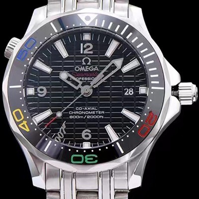 홍콩명품 [오메가] 남성용 시마스터 블랙 다이얼 오토매틱 무브먼트 OMG0014  