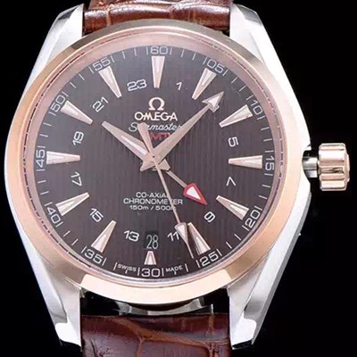 홍콩명품 [오메가] 남성용 시마스터 지엠티 브라운 다이얼 오토매틱 무브먼트 OMG0325  