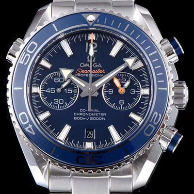 홍콩명품 [오메가] 남성용 씨마스터 ETA-7750 오토매틱 무브먼트 블루 다이얼 OMG0055  