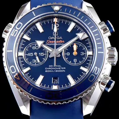 홍콩명품 [오메가] 남성용 씨마스터 ETA-7750 오토매틱 무브먼트 블루 다이얼 OMG0021  