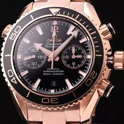 홍콩명품 [오메가] 남성용 씨마스터 ETA-7750 오토매틱 무브먼트 블랙 다이얼 OMG0021  