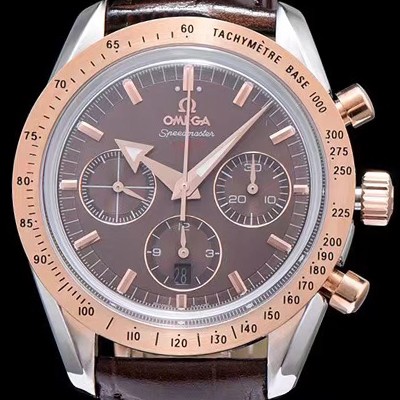 홍콩명품 [오메가] 남성용 스피드마스터 1957 브라운 다이얼 오토매틱 무브먼트 OMG0345  