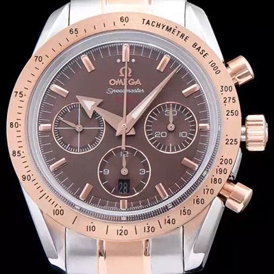 홍콩명품 [오메가] 남성용 스피드 마스터 브라운 다이얼 오토매틱 무브먼트 OMG0010  