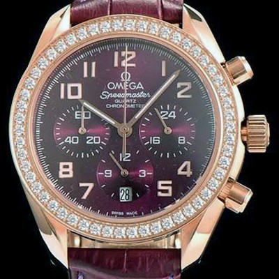 홍콩명품 [오메가] 남성용 스피드마스터 퍼플 다이얼 쿼츠 OMG00009  