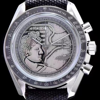 홍콩명품 [오메가] 남성용 스피드마스터 그레이 다이얼 핸드 와인딩 무브먼트 OMG0010  