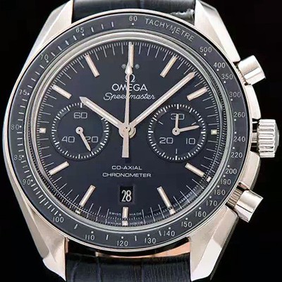홍콩명품 [오메가] 남성용 스피드마스터 크로노그래프 네이비 다이얼 블루다이얼 OMG0155  