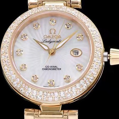 홍콩명품 [오메가] 여성용 드빌 화이트 다이얼 오토매틱 무브먼트 OMG0305  