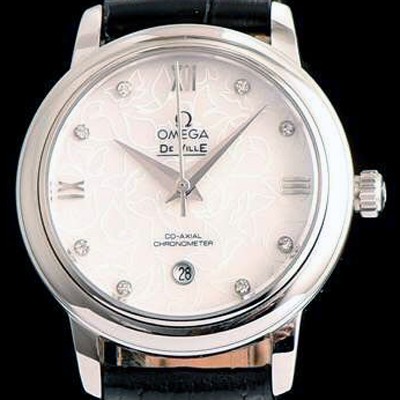 홍콩명품 [오메가] 여성용 드빌 424.12.33.20.55 자게 화이트 다이얼 쥬얼리 인덱스 오토매틱 무브먼트 OMG0011  