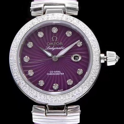홍콩명품 [오메가] 여성용 드빌 퍼플 다이얼 오토매틱 무브먼트 OMG0300  
