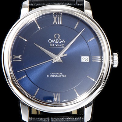 홍콩명품 [오메가] 남성용 드빌 424.13.40.20.03.001 프레스티지 코-액시얼 블루 다이얼 오토매틱 무브먼트 OMG0012  
