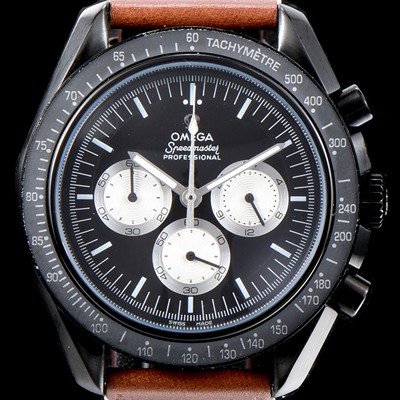 홍콩명품 [오메가] 남성용 스피드마스터 311.32.42.30.01.001 문워치 기념 리미티드 에디션 스피디 튜즈데이 블랙 PVD 특수 코팅 케이스 크로노그래프 블랙 다이얼 스위스 쿼츠 무브먼트 OMG0522  