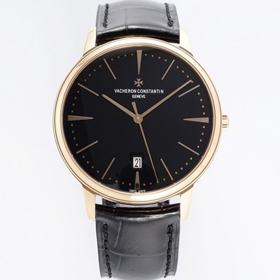 홍콩명품 [바쉐론콘스탄틴] 남성용 패트리모니 85180/000R-9232 셀프 와인딩 드레스 워치!! 18K 로즈골드 케이스 블랙 다이얼 오토매틱 무브먼트 vac1161  