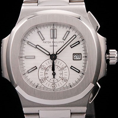 홍콩명품 파텍필립 노틸러스 크로노그래프 화이트 다이얼 40.5mm PAT4210  