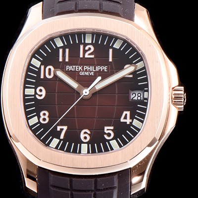 홍콩명품 [파텝필립] 남성용 파텍필립 5167R-001 PF사 신형 아쿠아넛 모델!! 18K 로즈골드 브라운 텍스쳐드 다이얼 기계식 오토매틱 무브먼트 PAT0133  