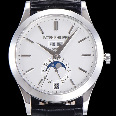 홍콩명품 [파텍필립] 남성용 신형!!컴플리케이션 5396G-011 에뉴얼 캘린더 데이-데이트 문페이즈 화이트 다이얼 Cal.324 S C 오토매틱 무브먼트 PAT0100  