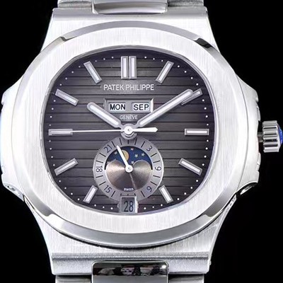 홍콩명품 [파텍필립] 남성용 노틸러스 그레이 다이얼 오토매틱 무브먼트 PAT0205  