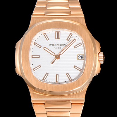 홍콩명품 [파텍필립] 남성용 노틸러스 5711J  암스테르담 빈티지 18k로즈골드 Cal.324 S C타입무브 오토매틱 40미리 화이트다이얼 PAT73824  