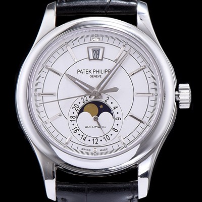 홍콩명품 [파텍필립] 남성용 그렌드 컴플리케이션 클래식 문페이즈 화이트 다이얼 오토매틱 무브먼트 PAT0210  