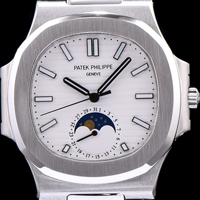 홍콩명품 [파텍필립] 남성용 노틸러스 화이트 다이얼 오 PAT0230  