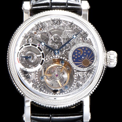 홍콩명품 [파텍필립] 남성용 그렌드 컴플리케이션 문페이즈 세귤 리얼 투어빌론 최상급 쥬얼 다이아몬드 베젤 스켈레톤 다이얼 PAT0403  