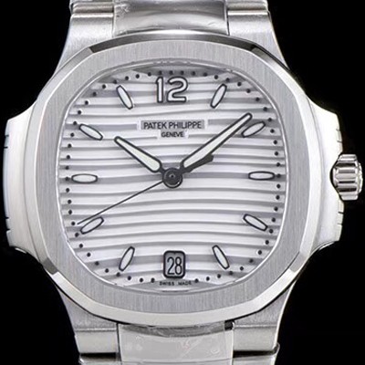 홍콩명품 [파텍필립] 남성용 노틸러스 7018/1A-010 화이트 다이얼 브레이슬릿 오토매틱 무브먼트 PAT40340  